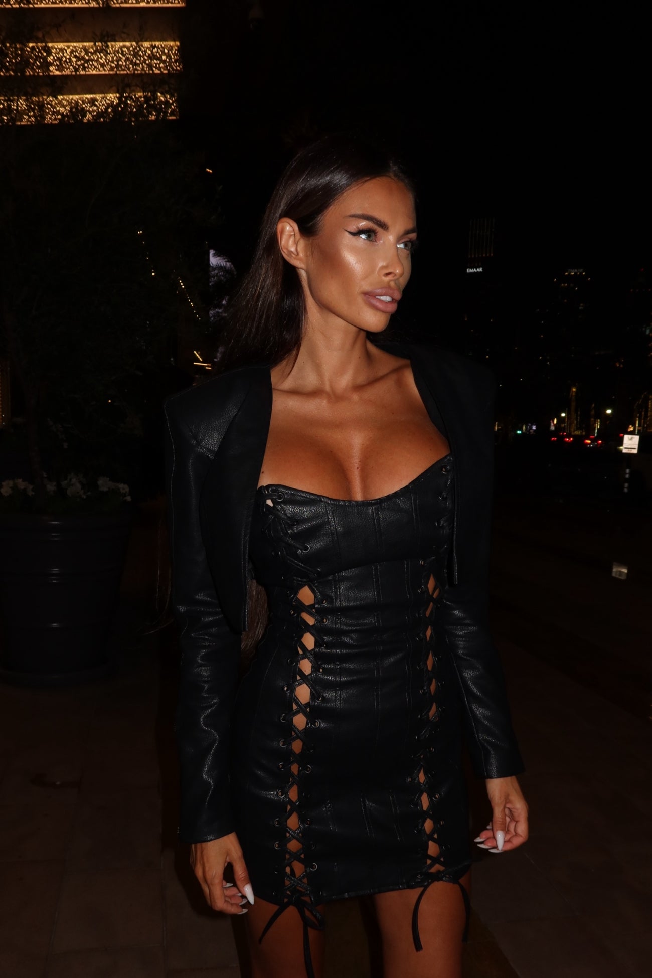 Nyaker Leather Dress