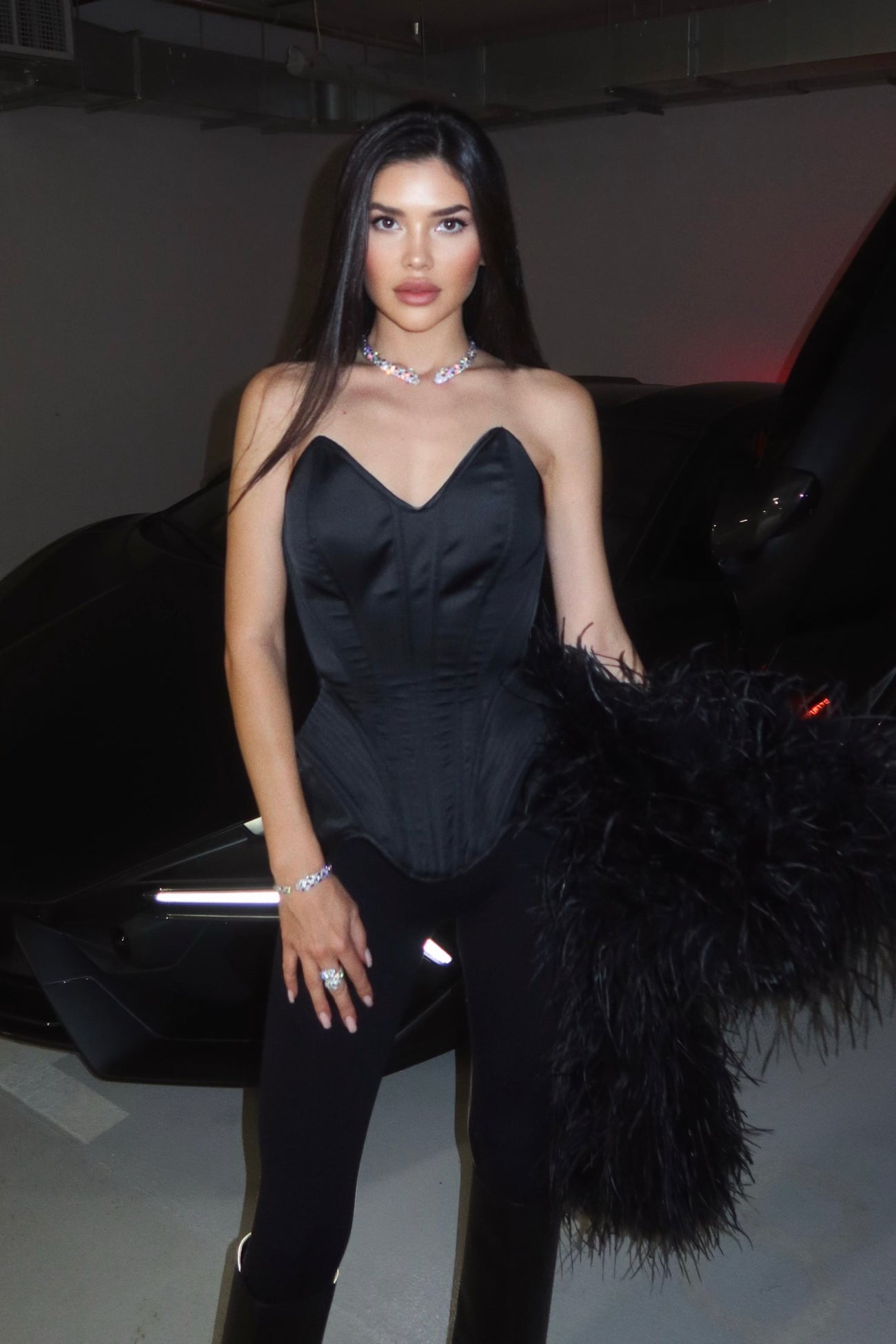 Manila black corset by SIXONYX